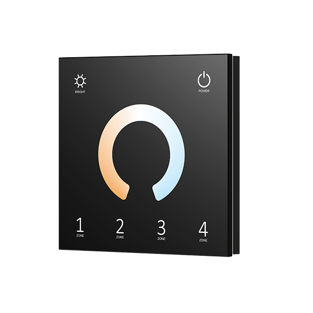 T22-1 4 Zones RF Tunable White Wall Mounted Touch Panel Controller T22-1 4 Zones RF Tunable White Wall Mounted Touch Panel Controller
